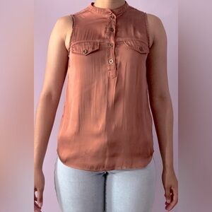H&M, maroon, size: 4 blouse.